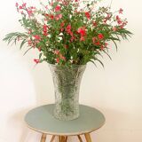 Vase en verre ciselé