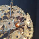 Mid-century glass sputnik chandelier, 1970s