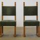 Chaises de salle à manger en chêne massif des années 1950, artisanat danois.