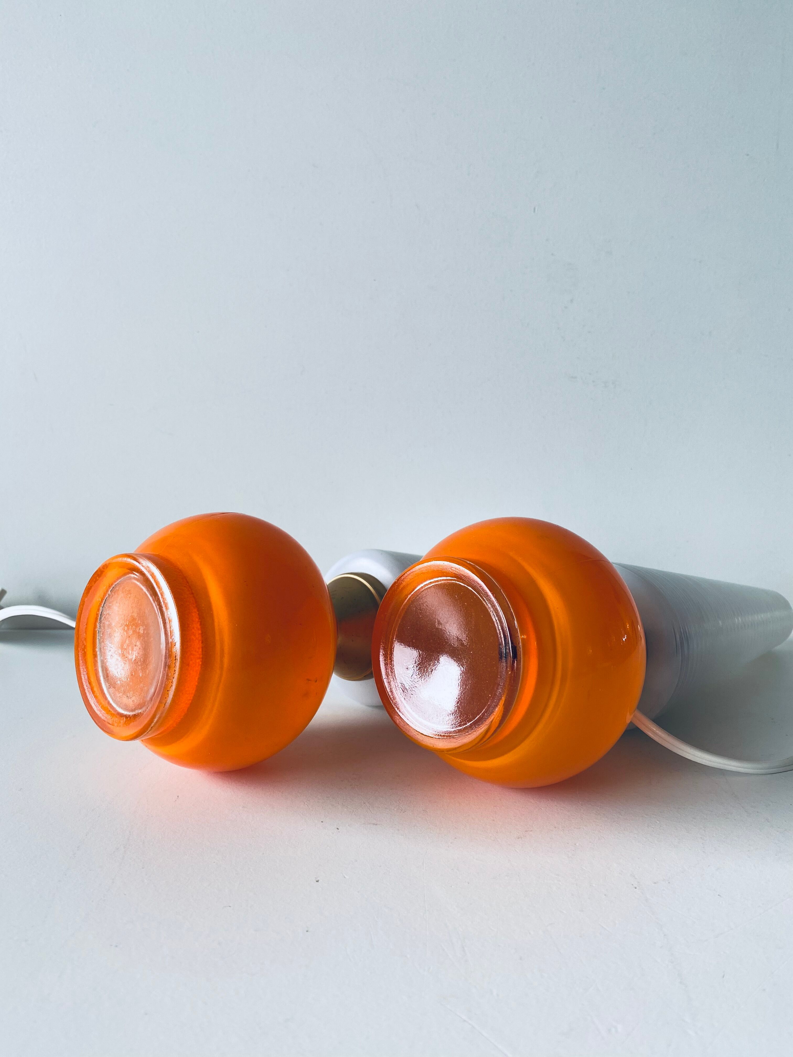 Paire de lampes de chevet vintage