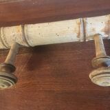 Wall coat rack with 4 hooks in raw wood