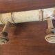 Wall coat rack with 4 hooks in raw wood