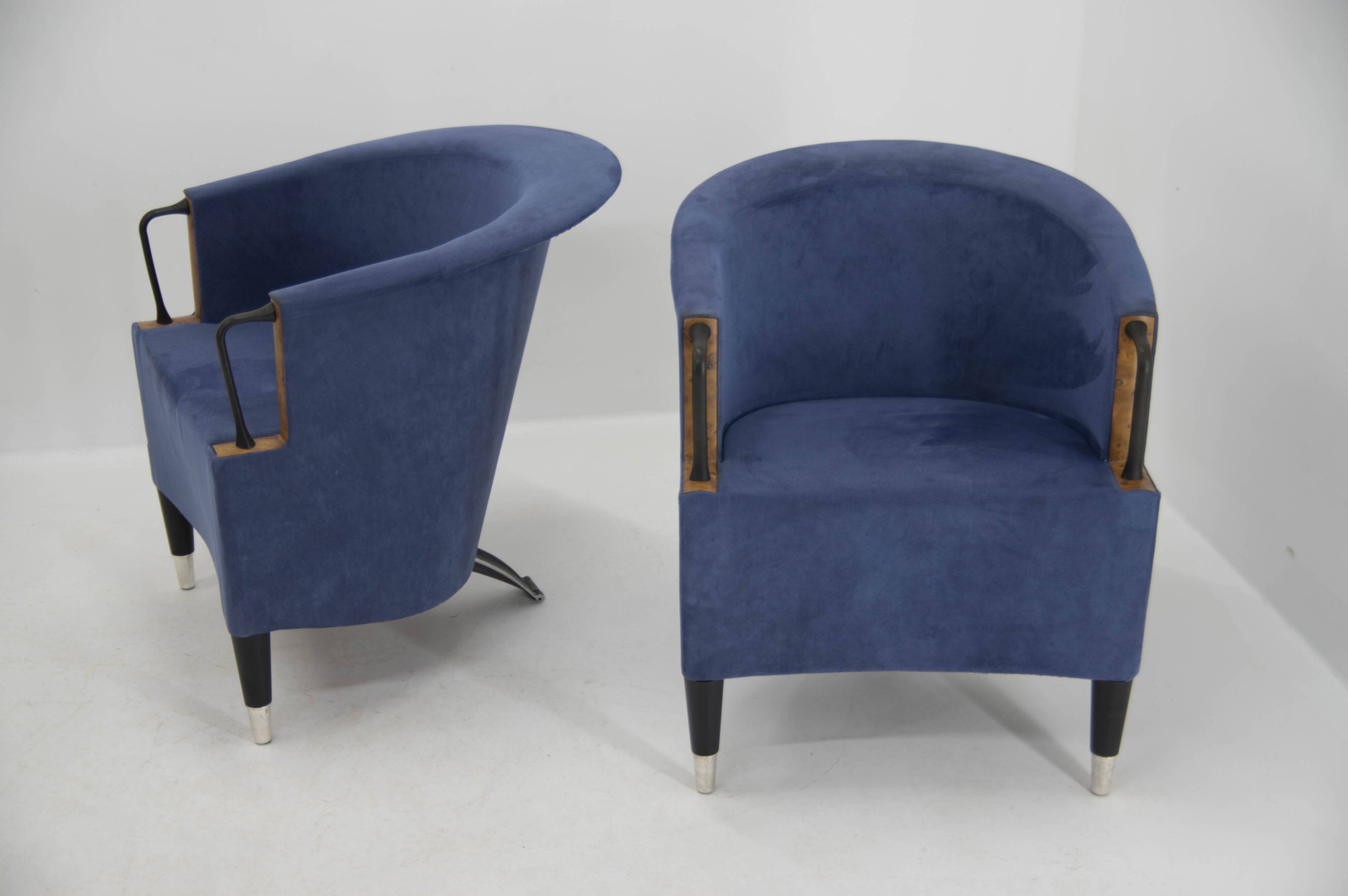 Set of Two Armchairs by Paolo Piva for B&B Italia, 1980s