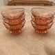 Lot de 6 coupes en verre