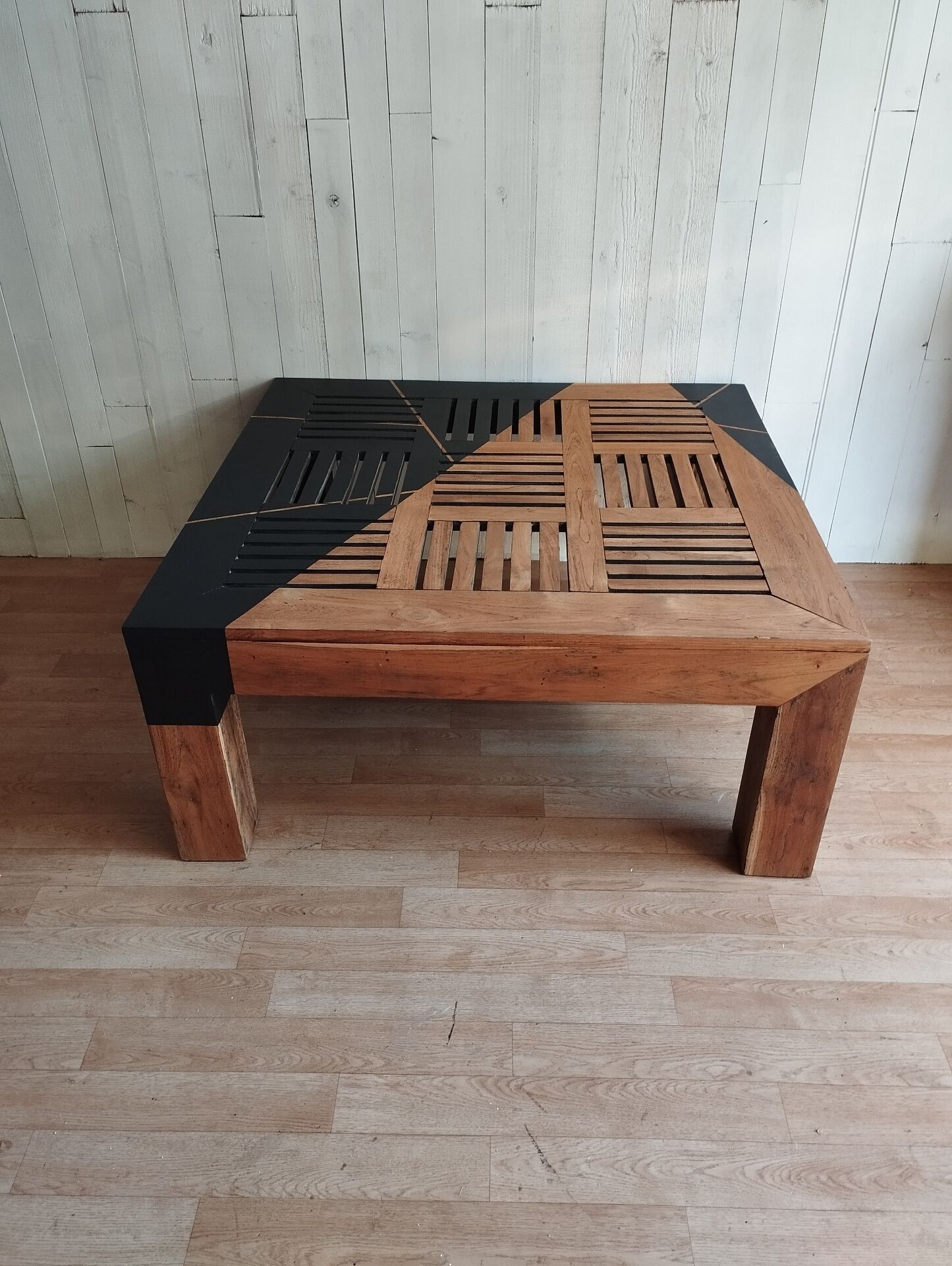 Table basse teck massif