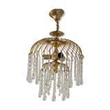 Chandelier waterfall of Murano drops and tassels