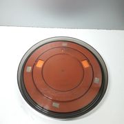 Vintage round mirror - gilac n° 1813 - smoked plexiglass - 1970s