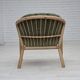 1970s, pair of Scandinavian lounge chairs, furniture velour and rattan