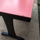 Red formica vintage bistro table
