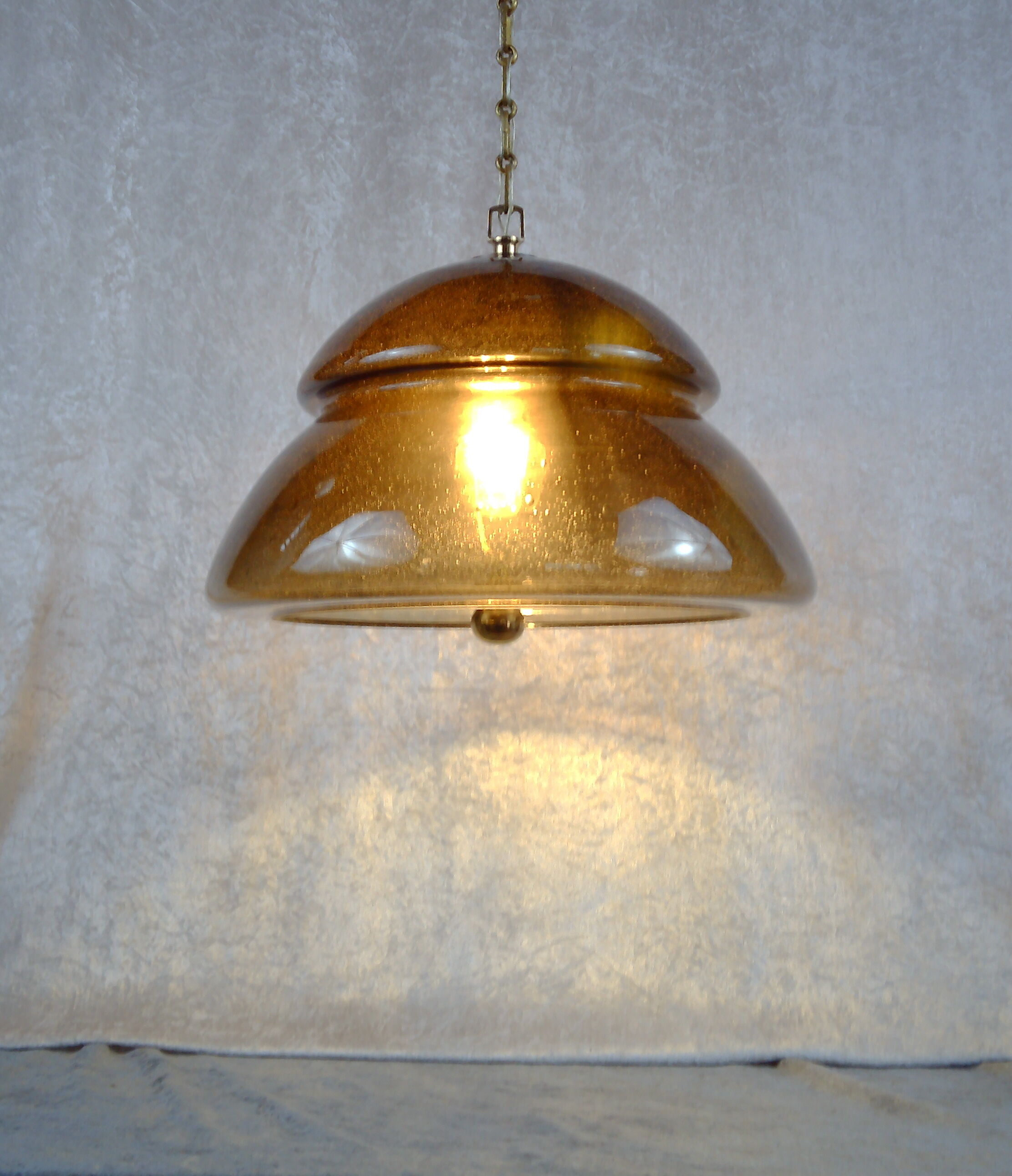 Glass pendant by Carl Fagerlund for Orrefors 1960