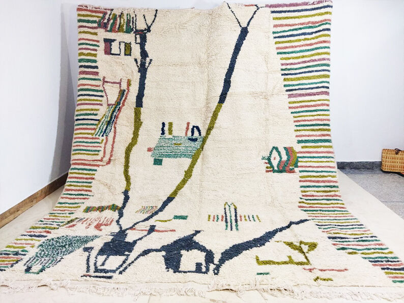 Moroccan Berber Rug 340x285cm