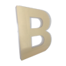 Bright letter B