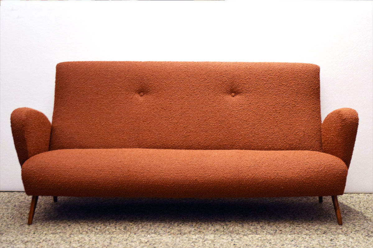 Mid-century three seats sofa of Italian production, 1950s
