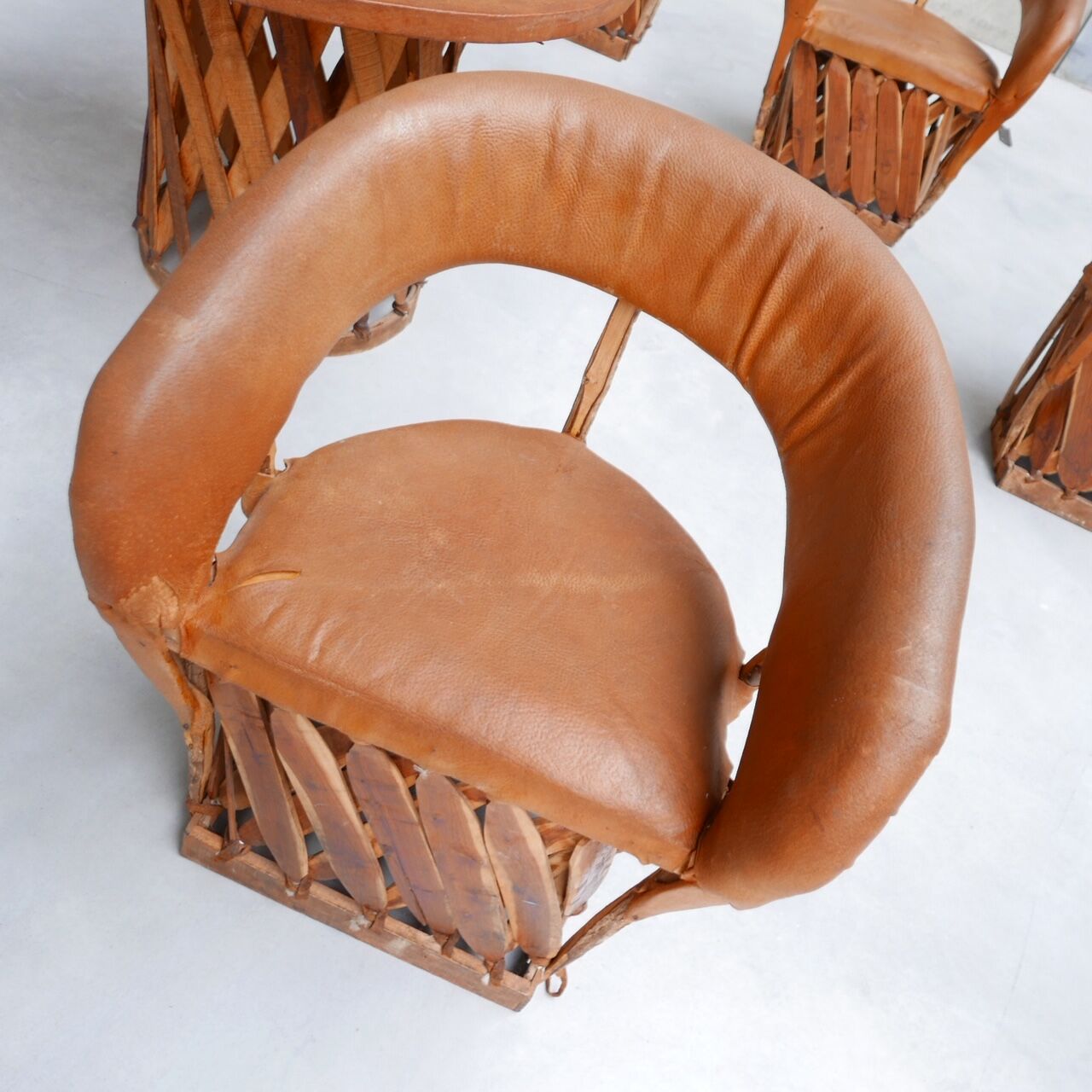 Set of Mid-Century Art Populaire Dining Chair and Table Set