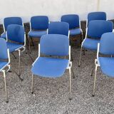 Série de 40 chaises de G. Piretti pour Castelli Anonima Castelli, Italie, années 1970