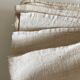 Nappe de ferme 19e en chanvre brut linge de réserve 270cm