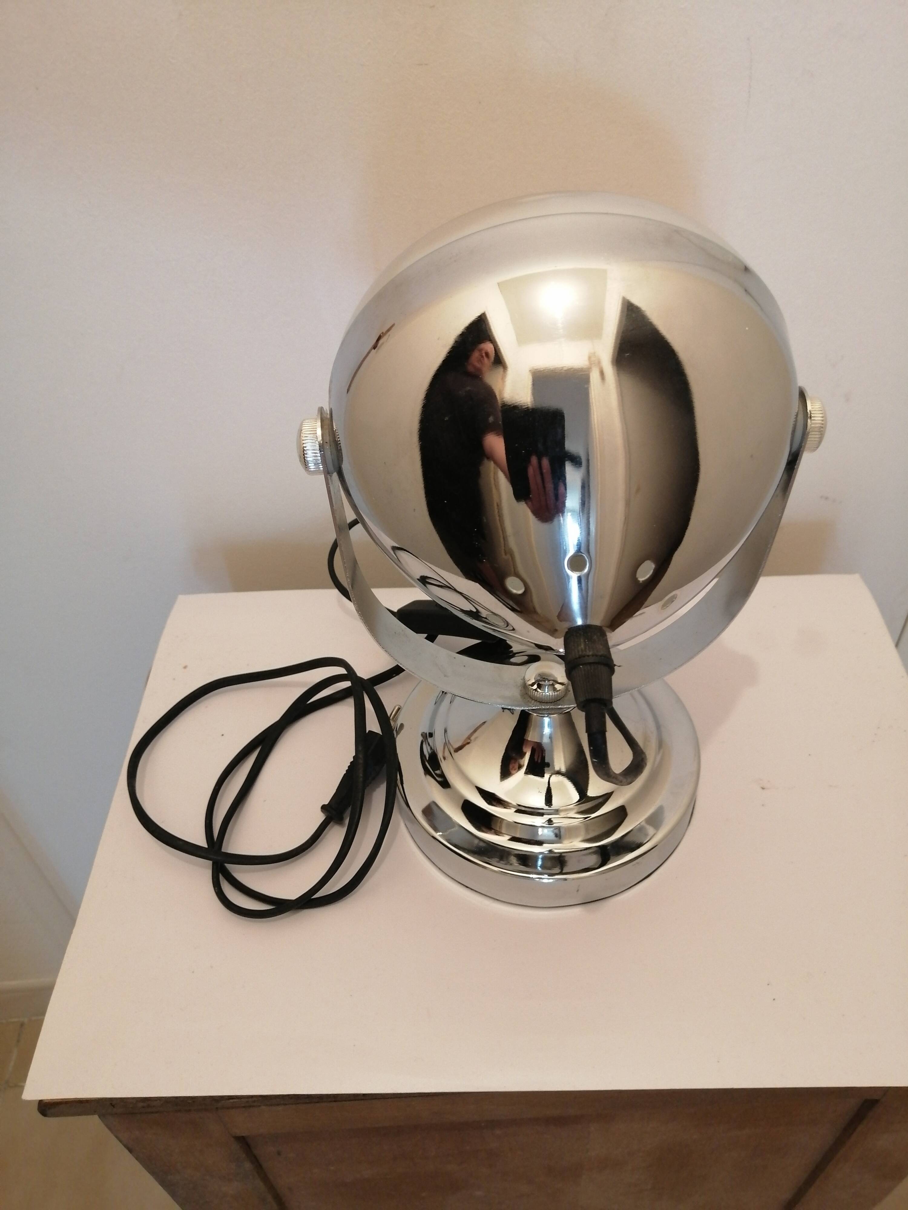 Chrome industrial style headlight lamp
