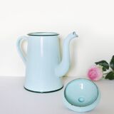 Old mint enamelled coffee maker