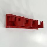 Portemanteau mural "Minivip" rouge par Benanti & Brunori pour Velca Legnano, 1970s
