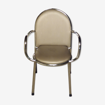 Fauteuil structure chromée