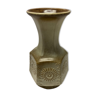 Vase céramique allemande beige