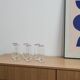 Set of six glasses, Italian design, 1970s, made in Italy
