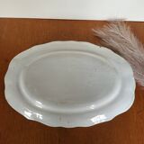 Grand Plat ovale en faïence de l'Est