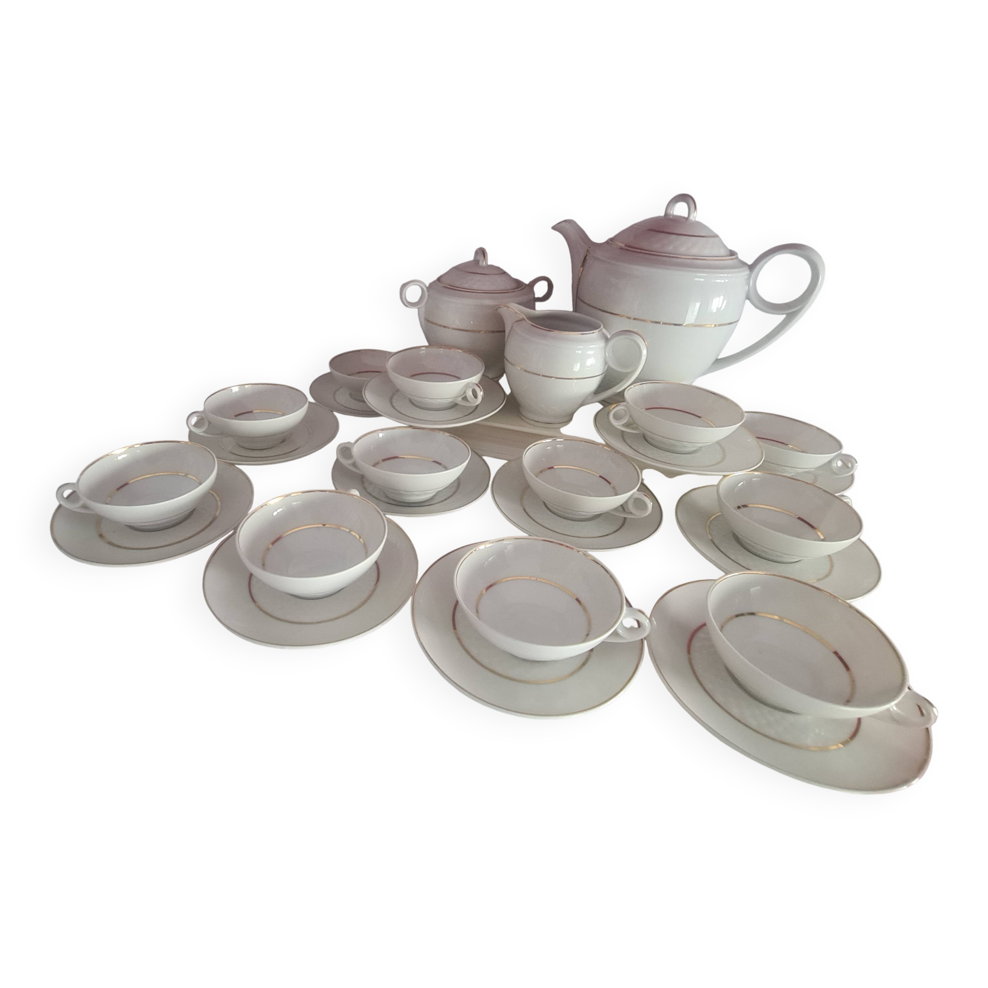1950s Limoges porcelain coffee service