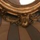 Mirror oval gold leaf Louis XVI 52x90cm