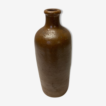 Vintage brown stoneware bottle
