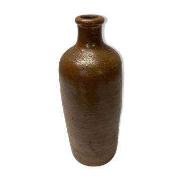 Bouteille en grès marron vintage