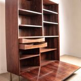 Shelf and bar furniture, Danish, in Rosewood and Brass, Erik Brouer 1960.
