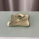 Vintage Belgian Enamel Chamberstick Candle Holder – Cream & Green