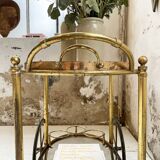 Cart serves brass bar