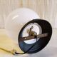 Ceiling light or Art Deco wall sconce with white opaline globe - early 20th century