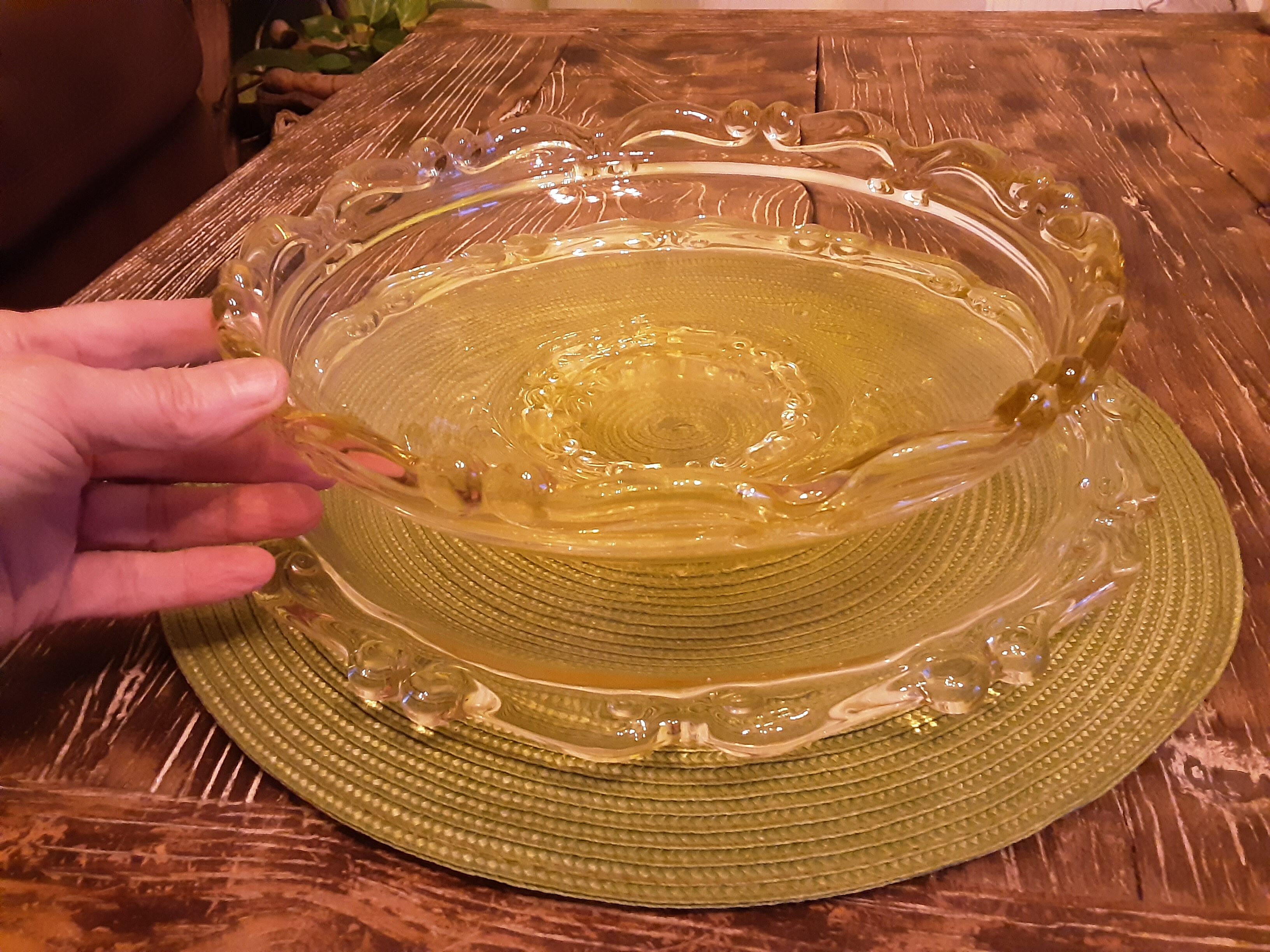 Coupe et plateau verre