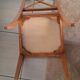 6 Chaises bois assise velours vert