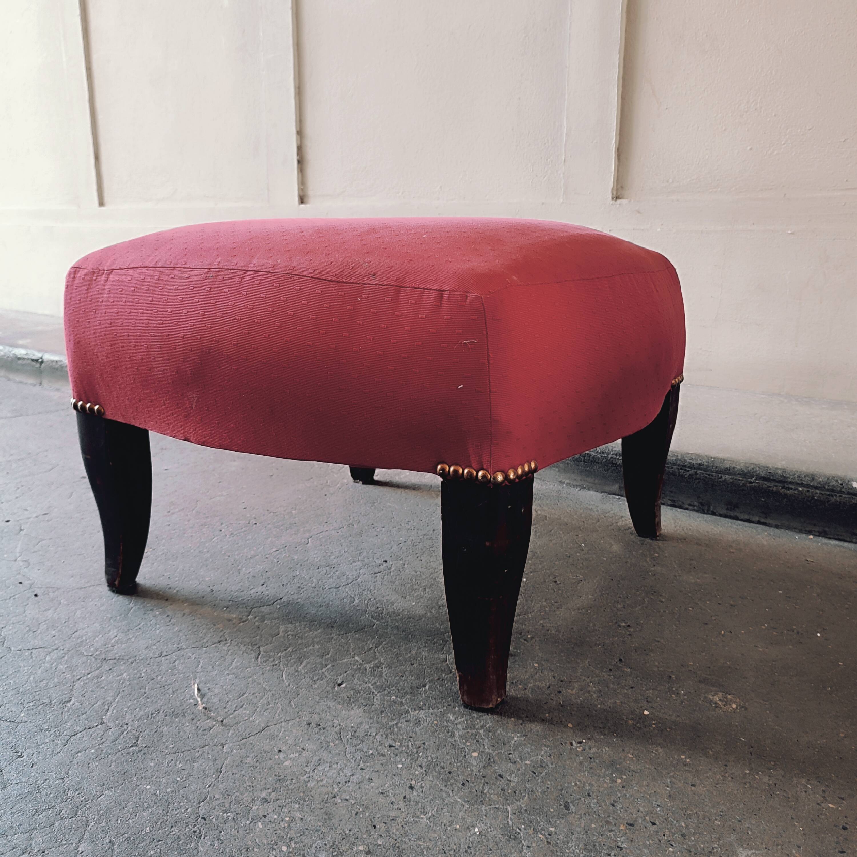 Fauteuil crapaud et repose pieds