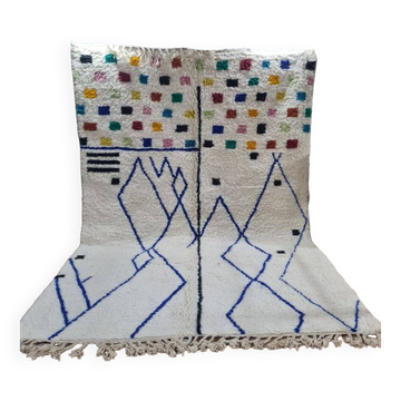 Handmade wool Berber rug 300X200 cm
