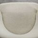 Low Mid-Century Scandinavian Modern Oak & Fabric Armchair with Rounded Back