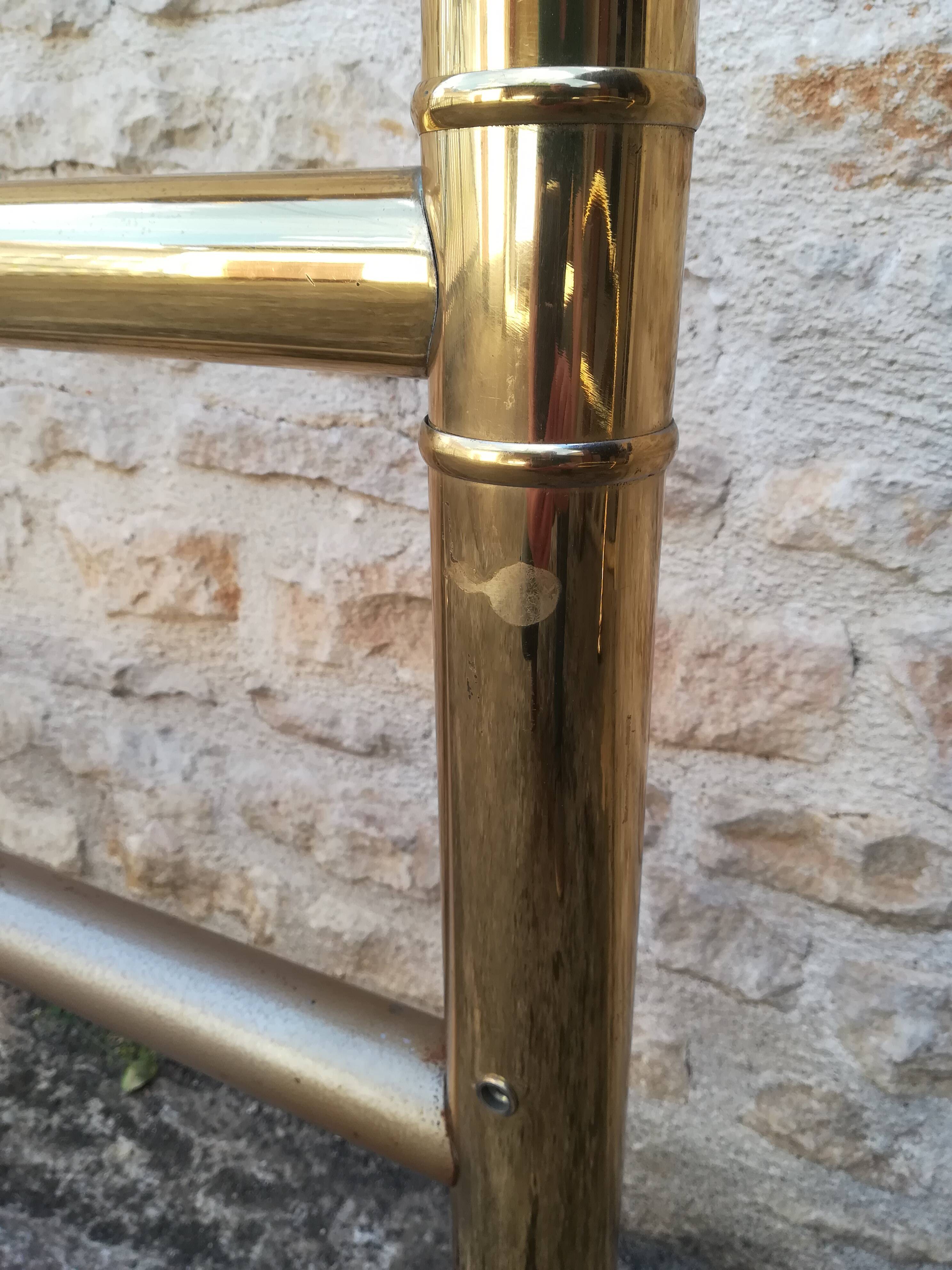 brass bed