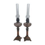 Paire de lampes à huile