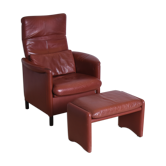 Armchair with Footstool, Erpo International, 1980s