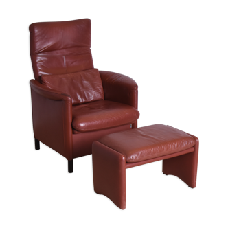 Armchair with Footstool, Erpo International, 1980s