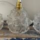 Set of three new electrified chiseled glass suspensions