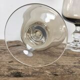 6 large smoked glasses