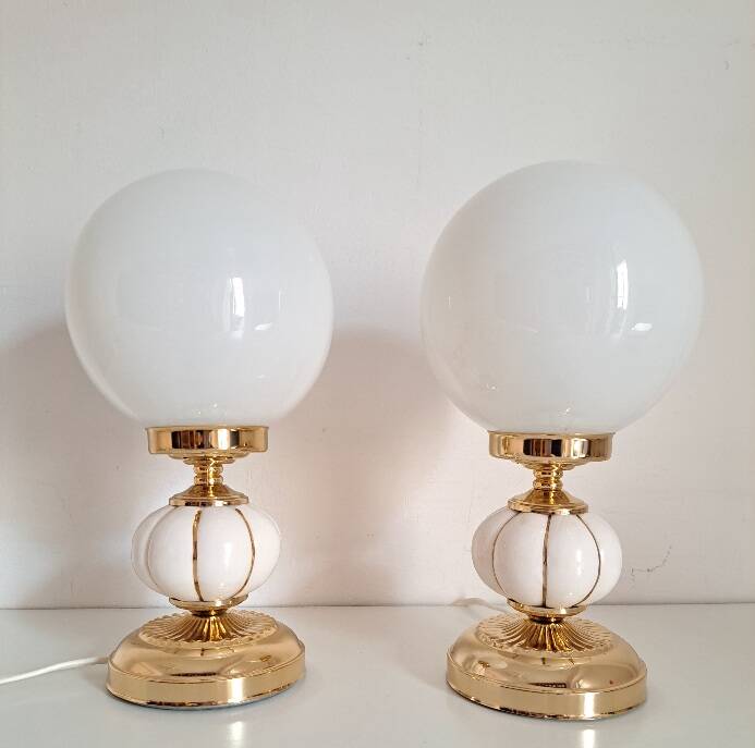 Pair of bedside lamps