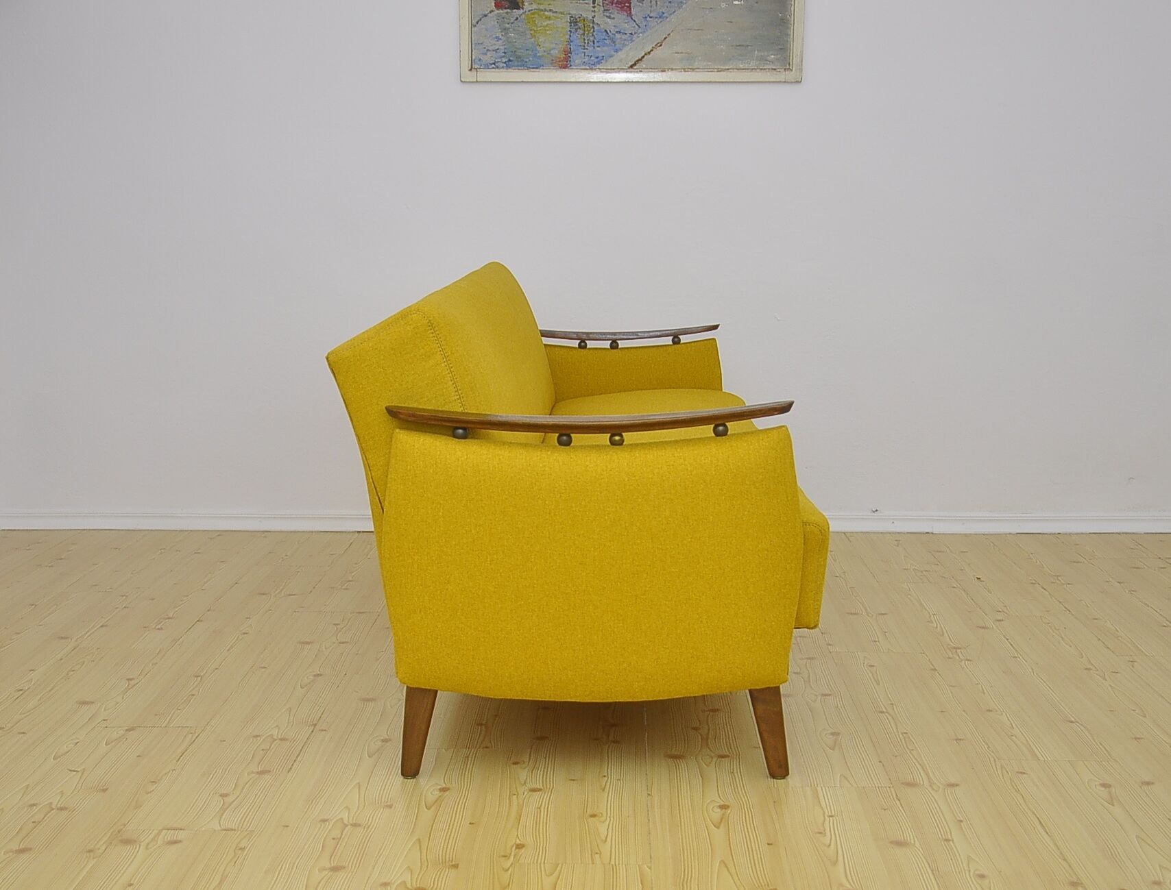 Daybed sofa with fold-out function, 1950s