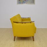 Daybed sofa with fold-out function, 1950s