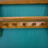 Mid-Century  Wall Mounted Coat Rack Czechoslovakia , 1970's